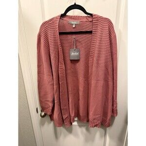 MARLED Reunited Clothing Cardigan NWT Plus Size 3X | Open-Front Ribbed Knit